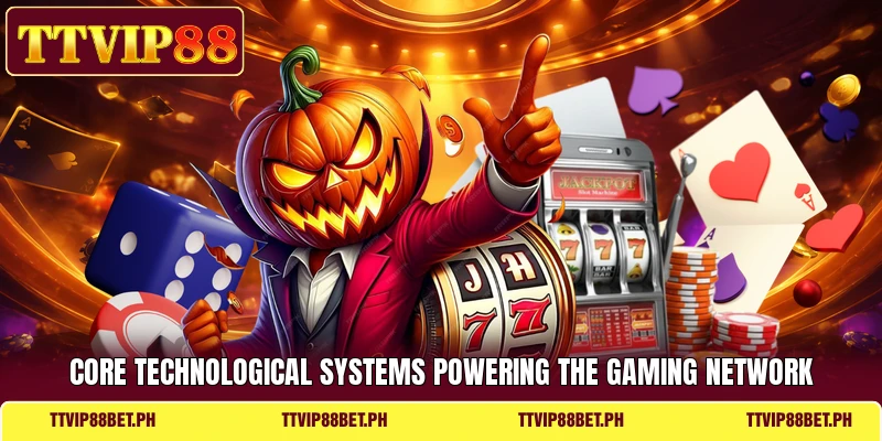Core technological systems powering the gaming network
