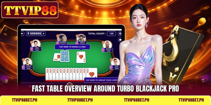 Fast table overview around Turbo Blackjack Pro Fast table overview around Turbo Blackjack Pro