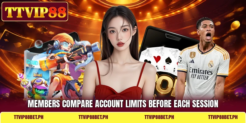 Members compare account limits before each session