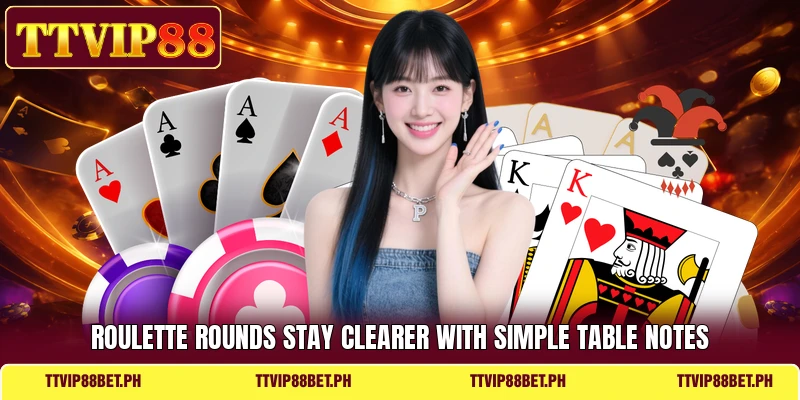 Roulette rounds stay clearer with simple table notes Roulette rounds stay clearer with simple table notes