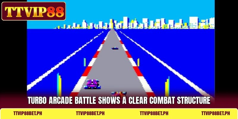 Turbo Arcade Battle shows a clear combat structure